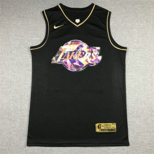 NBA 24 Kobe Bryant Lakers Diamond Edition noir or Maillot